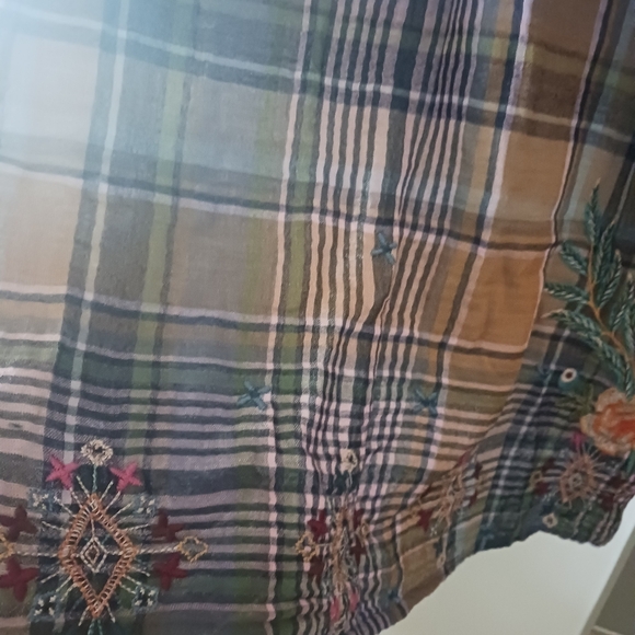 Shirt Dress/ Kimono Style with Exclusive Embroidery. - Picture 7 of 15